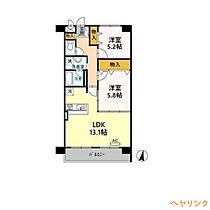 UーDINE市場木  ｜ 愛知県名古屋市西区市場木町（賃貸マンション2LDK・2階・61.56㎡） その2