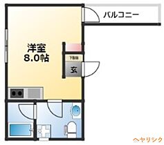 Pre cher 浄心  ｜ 愛知県名古屋市西区花の木3丁目（賃貸アパート1R・3階・20.11㎡） その2