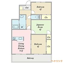 マンションFTY  ｜ 愛知県名古屋市西区八筋町（賃貸マンション3LDK・2階・68.00㎡） その2