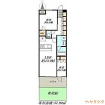 ドルチェヴィータ名古屋則武  ｜ 愛知県名古屋市西区則武新町1丁目（賃貸マンション2LDK・1階・57.99㎡） その2