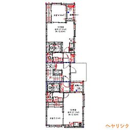 仮称)ハーモニーテラス笠取町三丁目A 1階1DKの間取り