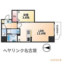 ラグゼナ浄心  ｜ 愛知県名古屋市西区城西4丁目（賃貸マンション1LDK・8階・39.57㎡） その2