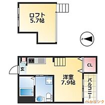 メリュート  ｜ 愛知県名古屋市北区杉栄町4丁目（賃貸アパート1R・1階・20.46㎡） その2