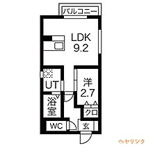 Haleakara  ｜ 愛知県名古屋市西区上名古屋1丁目（賃貸アパート1LDK・1階・32.31㎡） その2