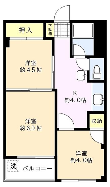 間取りを拡大表示