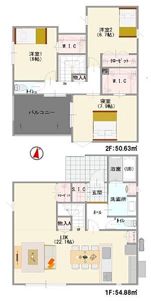 間取りを拡大表示