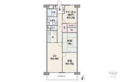 間取図画像 2SLDK