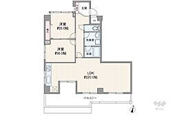 エスポア春日井西館 2LDKの間取図画像