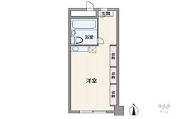 東カン名古屋ビル ワンルームの間取図画像