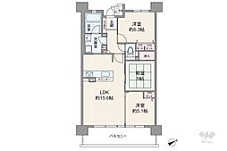 グランコート守山川村 3LDKの間取図画像