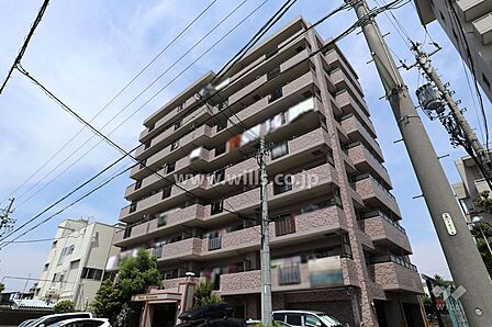 宝マンション瓢箪山の外観(南東側から)