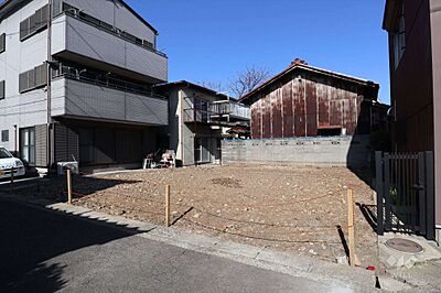 外観：物件（南西側から）名鉄小牧線「味鋺」駅徒歩3分と好立地のお土地です！