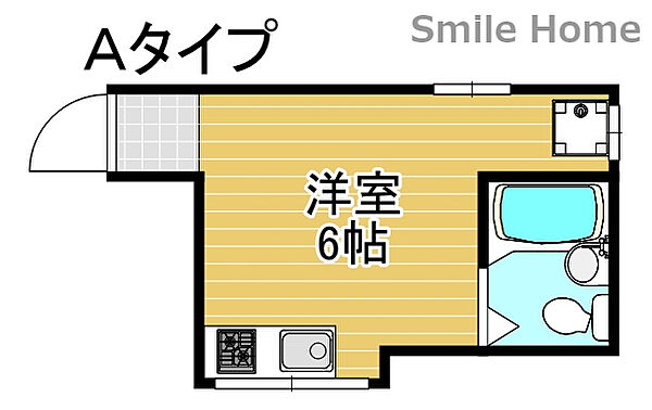 メゾンドブルー聖天下 ｜大阪府大阪市西成区聖天下1丁目(賃貸アパート1K・2階・16.00㎡)の写真 その2