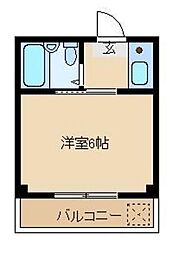 ピロティーシャトー ワンルームの間取図画像