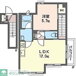 TIROL 1LDKの間取図画像