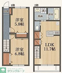MaisonEterno 2LDKの間取図画像