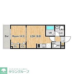 メゾン加美平 1LDKの間取図画像
