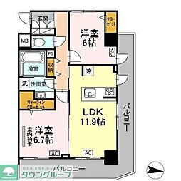 ラベレッツァフェリオ 2LDKの間取図画像