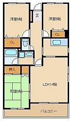 アーガスヒルズ61 3LDKの間取図画像