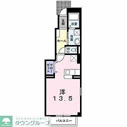 サンスウィート ワンルームの間取図画像