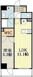 Salute Tachikawa (サルーテ立川) 1LDKの間取図画像