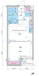 MAXIV亀戸水神ジェノヴィアスカイガーデン 1LDKの間取図画像