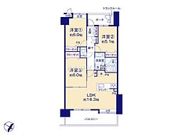 間取図画像 3LDK