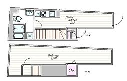 ザ・クラスアーバンス水道橋本郷 1DKの間取図画像