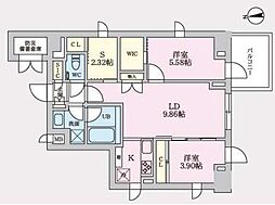 間取図画像 2SLDK