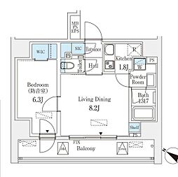 間取図画像 1LDK