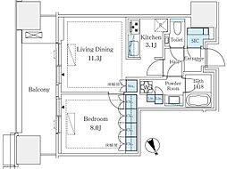 間取図画像 1LDK