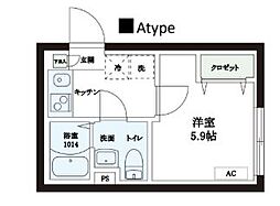 レピュア本郷レジデンス 1Kの間取図画像