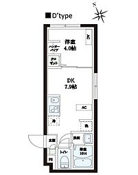 レピュア本郷レジデンス 1DKの間取図画像