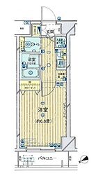 プレール・ドゥーク文京白山 1Kの間取図画像