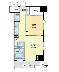 BelleFace本郷弓町 1LDKの間取図画像