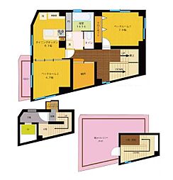 フレール小石川 2SDKの間取図画像
