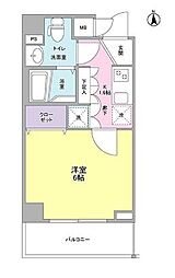 リバーレ秋葉原 1Kの間取図画像