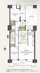 グレースコート戸田公園 3LDKの間取図画像