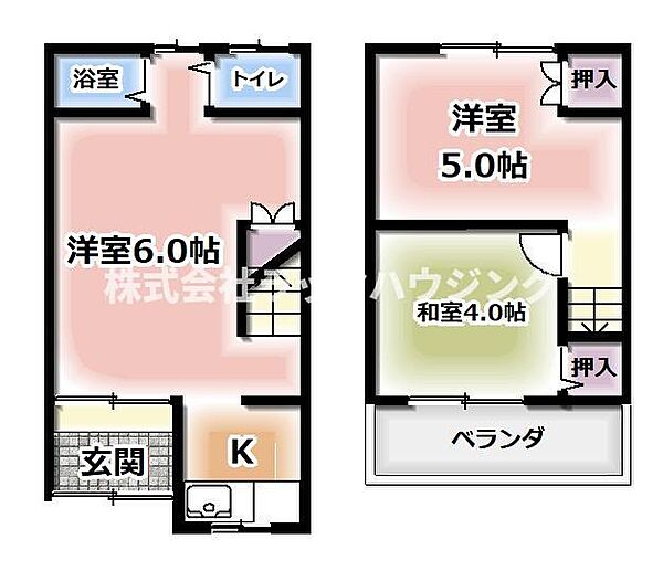 大阪府寝屋川市萱島東1丁目(賃貸テラスハウス3K・1階・31.40㎡)の写真 その2