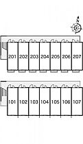 レオパレスアトレI 206 ｜ 大阪府寝屋川市池田1丁目7-23（賃貸アパート1K・2階・19.87㎡） その4