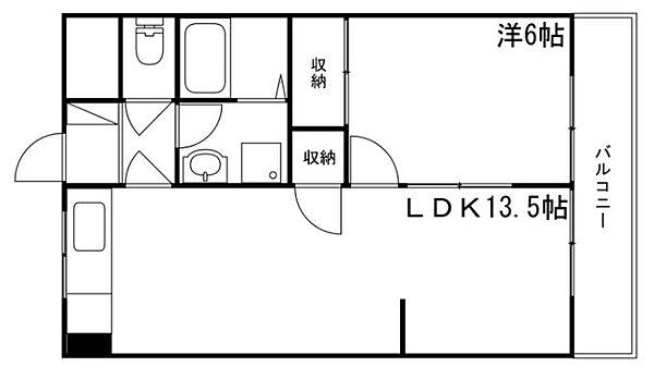 ピュア東姫路 ｜兵庫県姫路市神屋町３丁目(賃貸マンション1LDK・5階・43.20㎡)の写真 その2