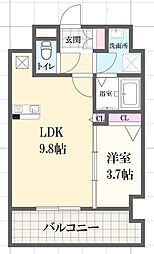 間取図画像 1LDK