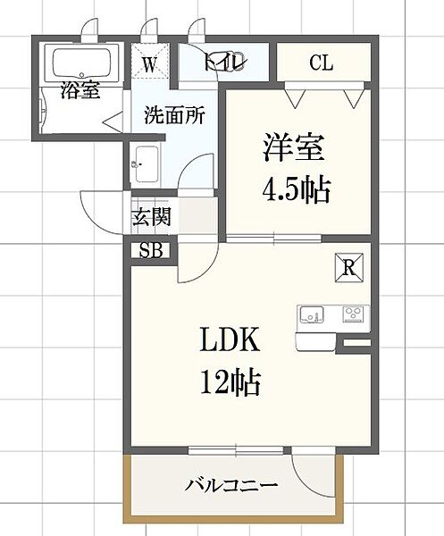 MISTRAL西延末I ｜兵庫県姫路市西延末(賃貸アパート1LDK・3階・40.36㎡)の写真 その2