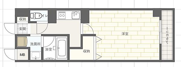 クレストコート加古川 ｜兵庫県加古川市加古川町篠原町(賃貸マンション1K・3階・30.27㎡)の写真 その2