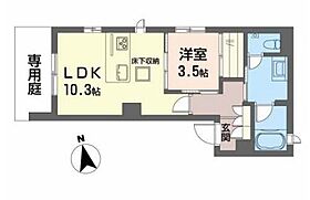 兵庫県明石市桜町（賃貸マンション1LDK・1階・38.68㎡） その2