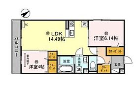 クレール林崎  ｜ 兵庫県明石市林崎町１丁目（賃貸アパート2LDK・3階・57.78㎡） その2