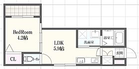 （仮称）F asecia fougere  ｜ 兵庫県姫路市幸町（賃貸アパート1LDK・1階・29.96㎡） その2