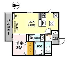 フルーレ  ｜ 兵庫県姫路市広畑区早瀬町２丁目（賃貸アパート1LDK・1階・32.80㎡） その2