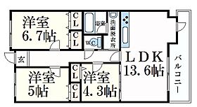 サンヒルズ福沢町  ｜ 兵庫県姫路市福沢町（賃貸マンション3LDK・7階・66.90㎡） その2