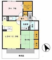 ベルメゾン  ｜ 兵庫県姫路市香寺町広瀬（賃貸アパート2LDK・1階・62.10㎡） その2